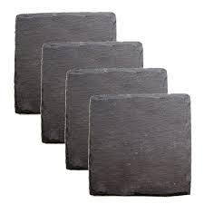 Square Slate Coaster - Set of 4