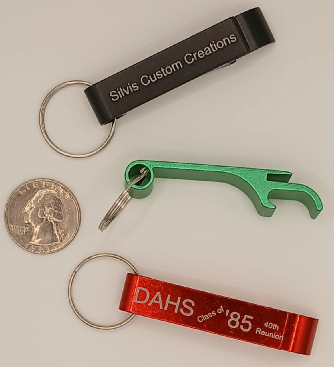 Aluminum Bottle Opener Keychain