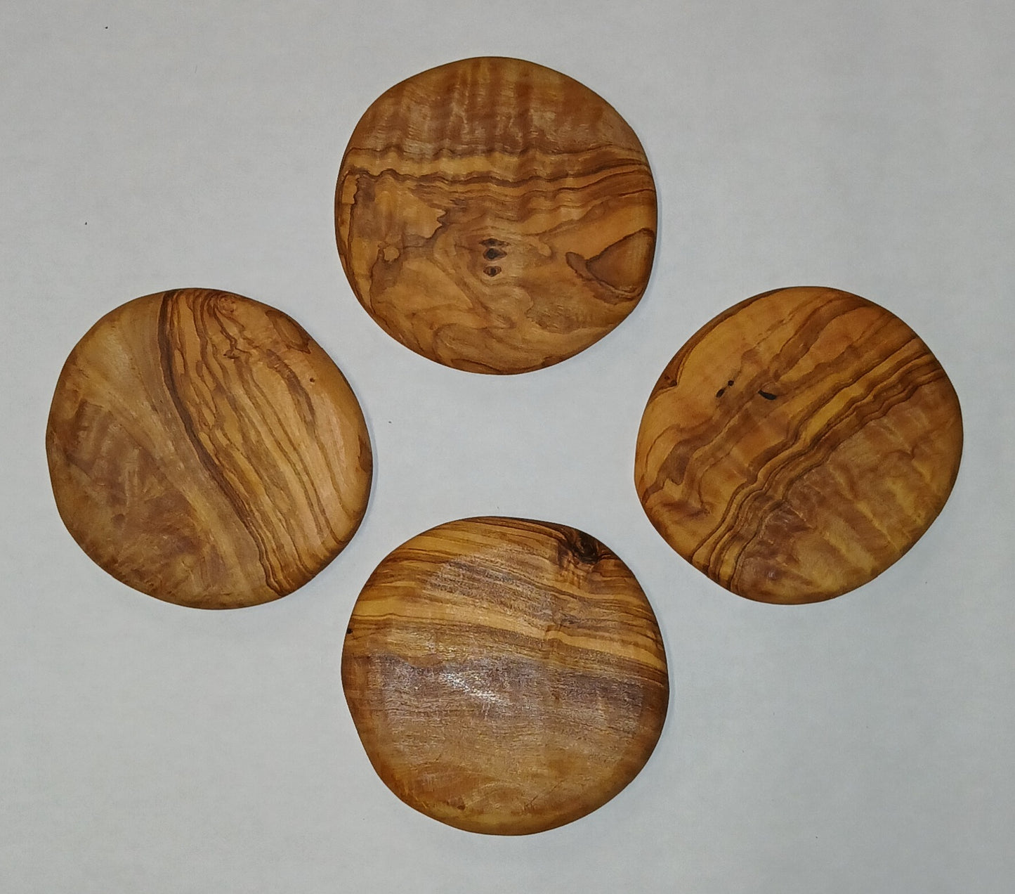Olive Wood Coaster Set (4)