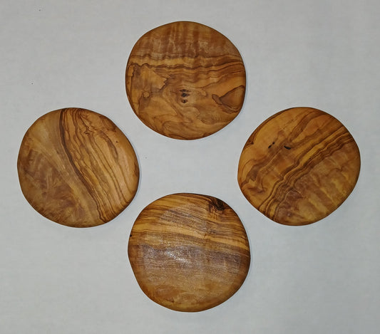 Olive Wood Coaster Set (4)