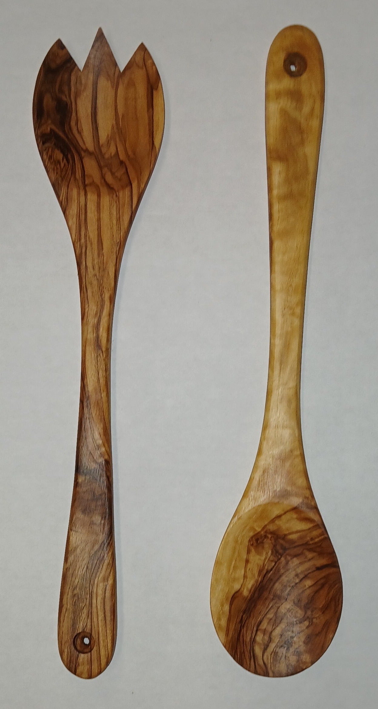 Olive Wood Salad Set